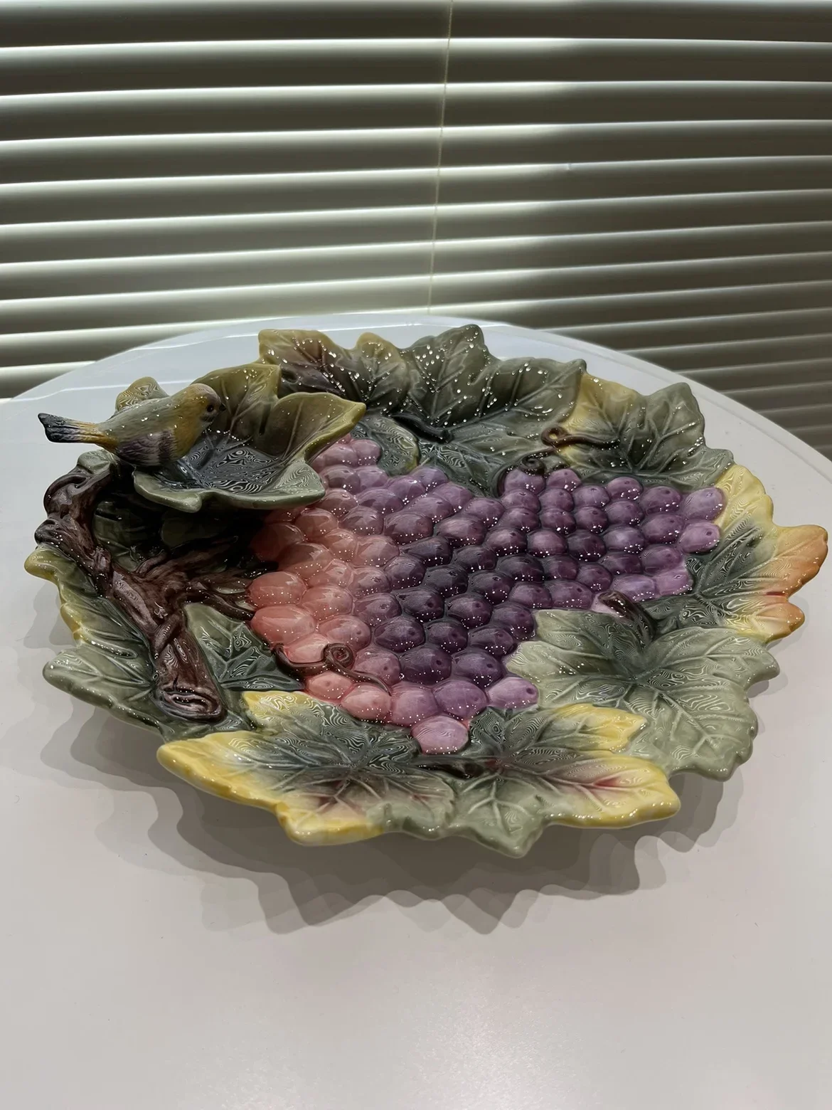 

Fangya Ziqi Donglai Purple Grape Ceramic Dried Fruit Tray Home Decorative Dinner Plate Seafood Dipping Plate Serving Platter