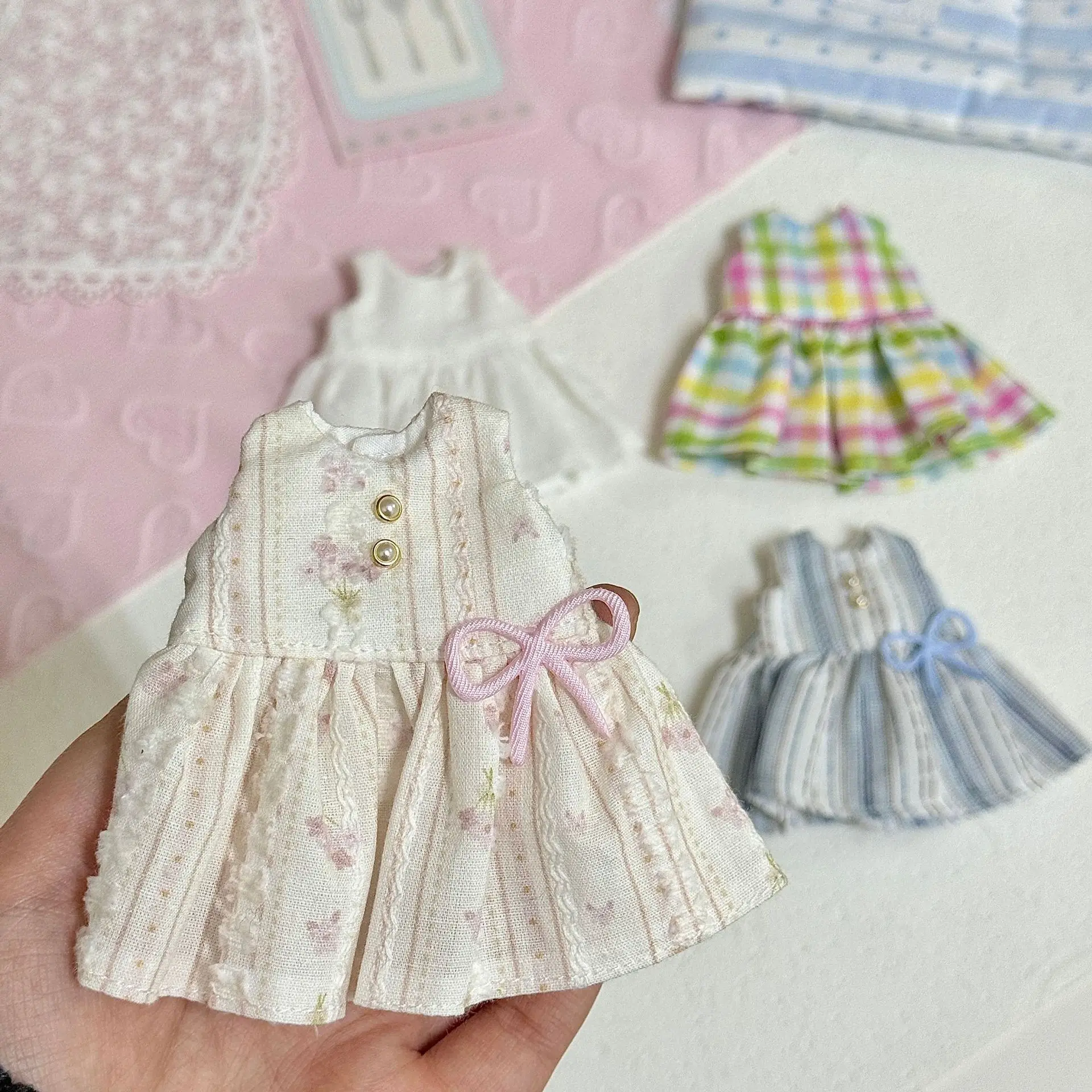 Fashion Floral Print Vest Skirt Mini Doll Clothes for Zsiga Long Legs Kitty 1/6 BJD OB24 - view 5