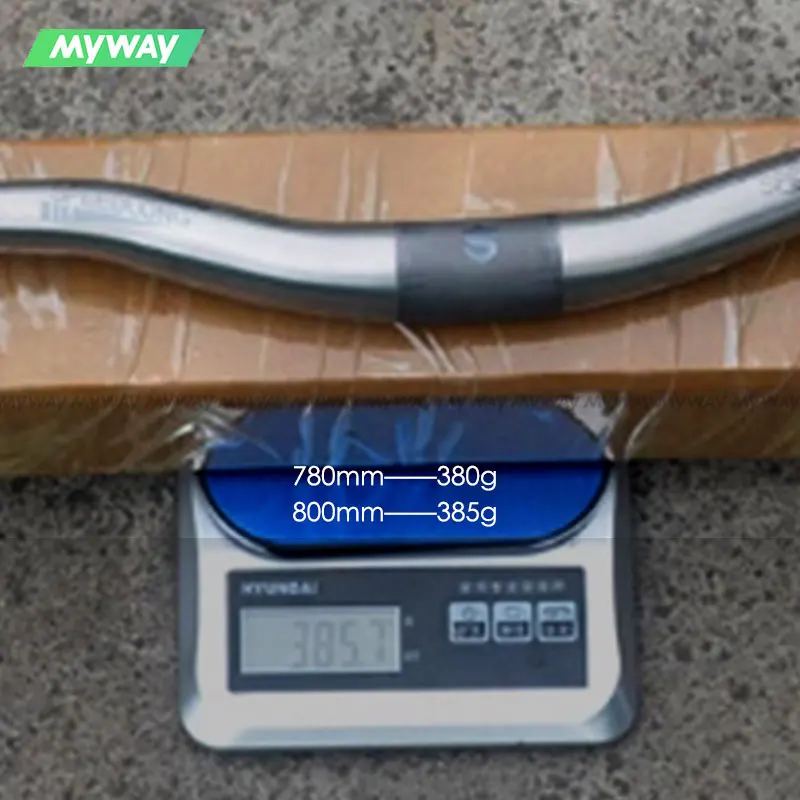 Titanium Alloy 780mm Riser Handlebar for Mountain Bike Off-Road Riding 700C Swallow-Shaped MTB   Bicycle Bar