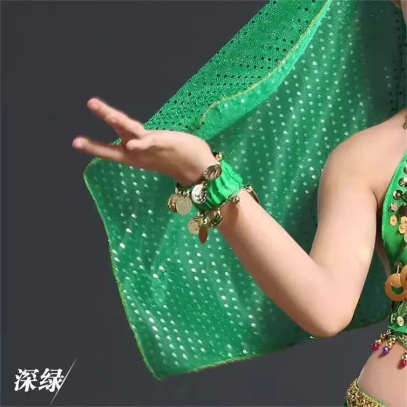 Детский браслет по индивидуальному заказу, одежда для танца живота, аксессуары, ювелирные изделия, аксессуары для рук, шифоновый подвесной браслет с монетами