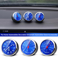 Car Clock Auto Watch Thermometer Hygrometer Home Automobiles Interior Decoration Ornament Automotive Clock In Car Accessories