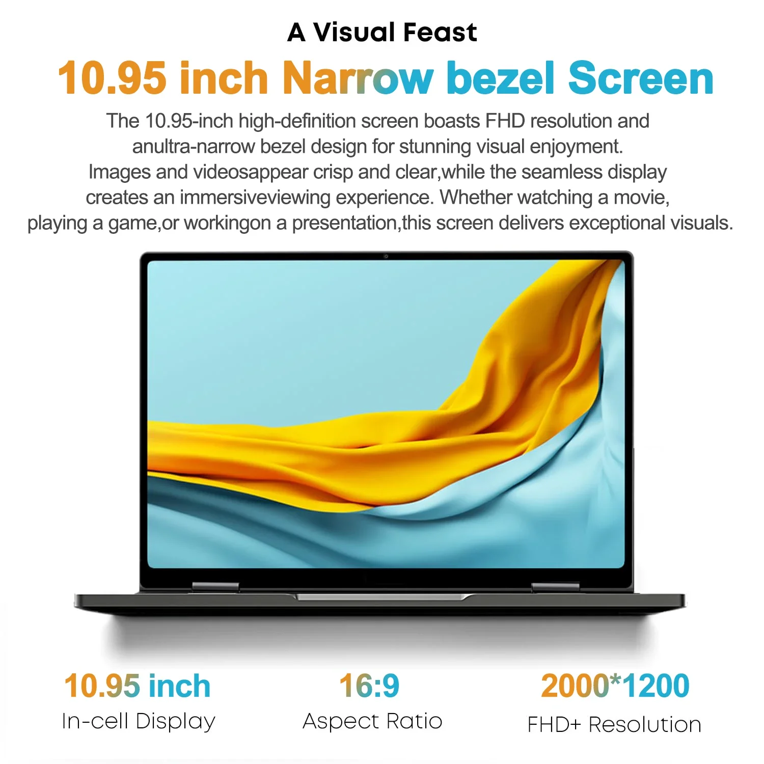 Imagem -03 - Laptop com Touch Screen 141 Polegadas Notebook Flip 360 ° Intel Celeron N95 Windows 11 Pro 16gb Ddr 1tb Ssd Corpo em Liga de Alumínio em 1