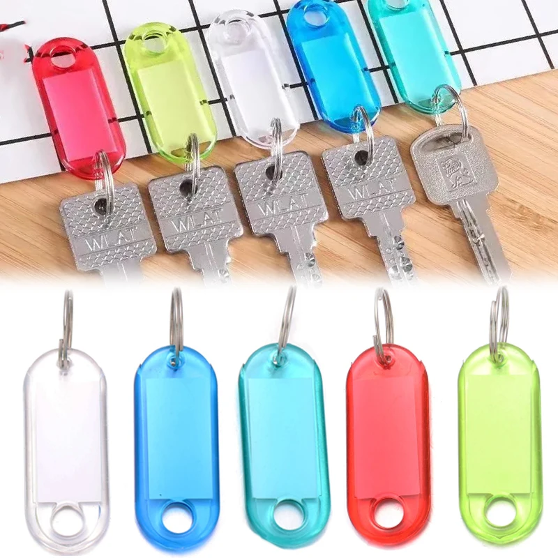 Colored Crystal Transparent Classify Key Ring Toys DIY Number Marking Classified Key Ring Baby Color Cognitive Educational Props