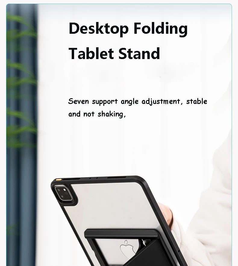 Tragbarer Tablet-Ständer, faltbar, Aufbewahrung, tragbar, klebrig, kreativ, Tablet-Halterung für Ipad, Desktop, E-Reader-Halterung, Tablet-Halter – Detail 1