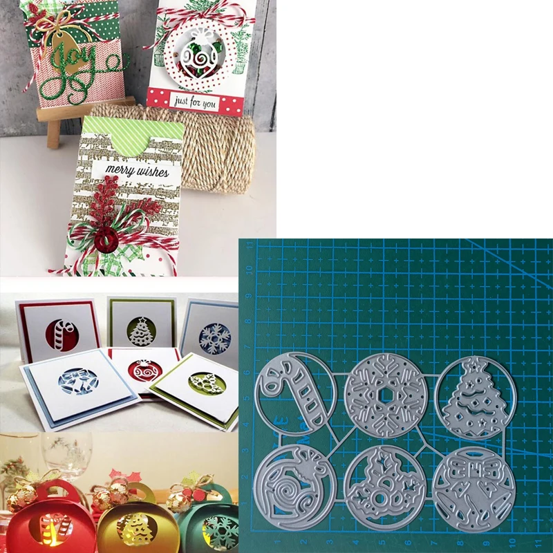christmas Metal Cutting Dies Mold Scrapbooking Decoration Paper Cards Craft Knife Mould Blade Punch Template Embossing Stencils
