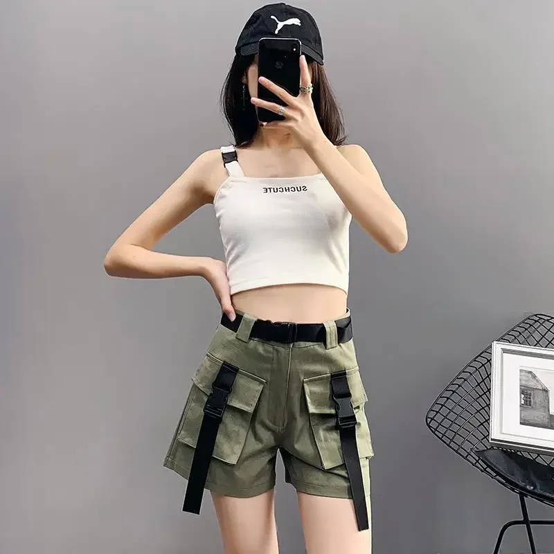 Baggy Shorts for Women Loose Korean Style Short Pants Woman Summer Streetwear Aesthetic Elegant Flowy Low Price Harajuku Fashion