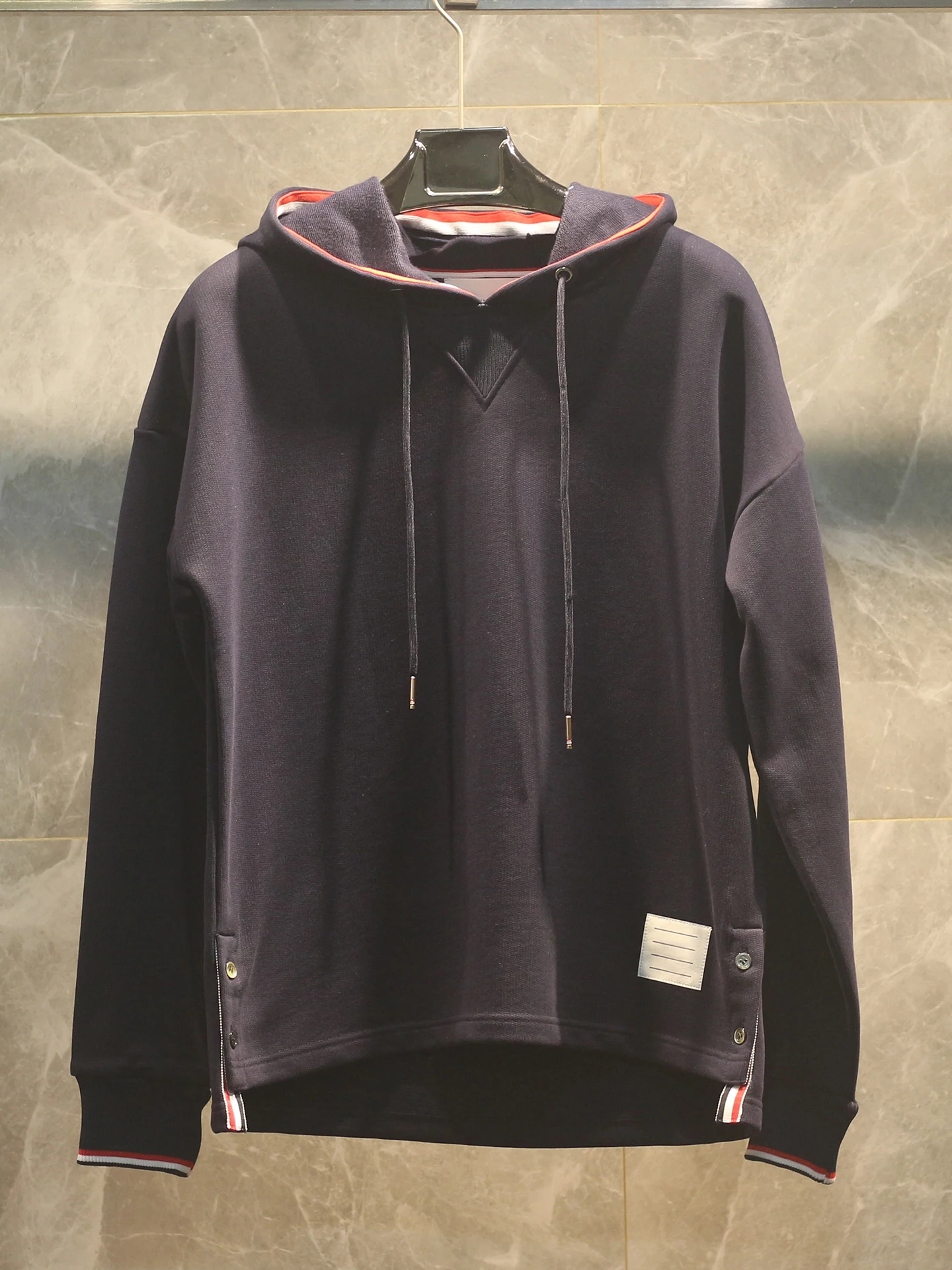 

High-End Spring Autumn Pure Color Heavyweight Loose Hoodie Sweatirt ex Long Sve Crew Ne Casual Streetwear