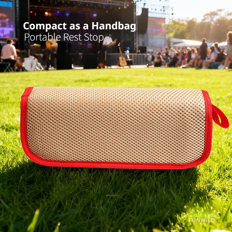 Breathable pencil case folding stool, outdoor portable stool, picnic chair, fishing bench, seatless handbag stool for trains