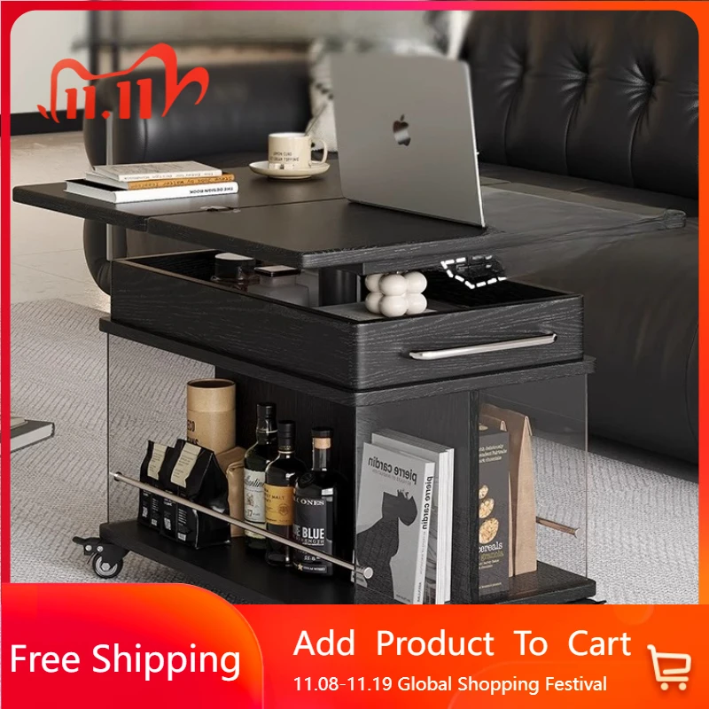 

Регулируемый подъемный журнальный столик, дизайн лифта для хранения, современные приставные столики, центр гостиной, Stolik Kawowy, мебель для дома
