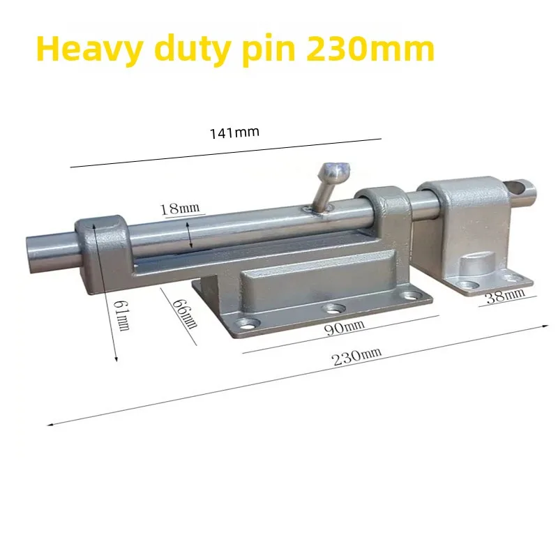 201 stainless steel courtyard gate heavy duty thickened cross latch bolt bolt with keyhole cast steel latch 230