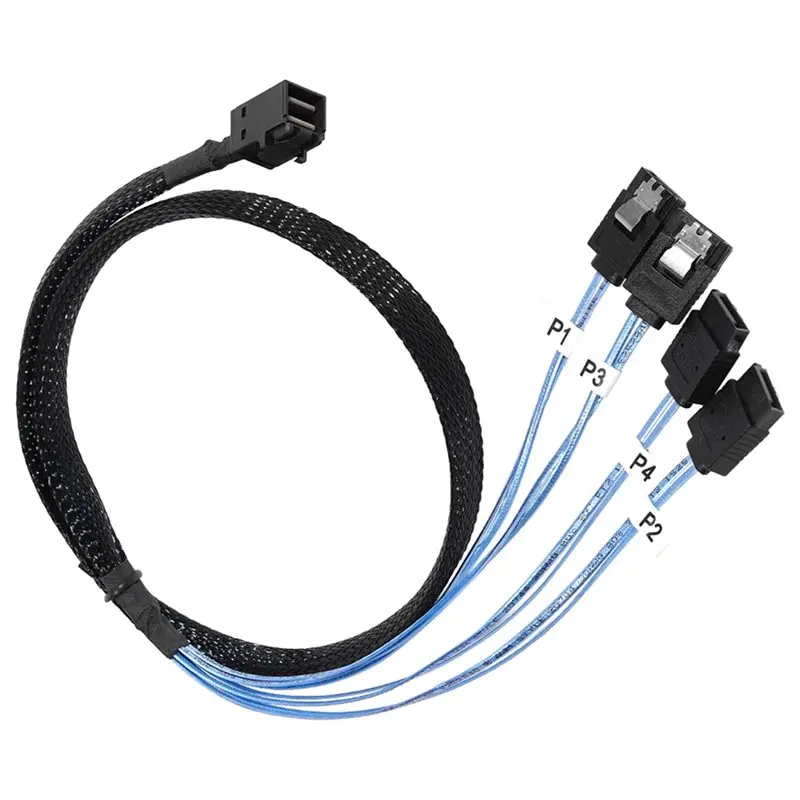 Internal Mini SAS HD Cable SFF 8643 To 4Xsata 7Pin Cable Mini SAS Cables