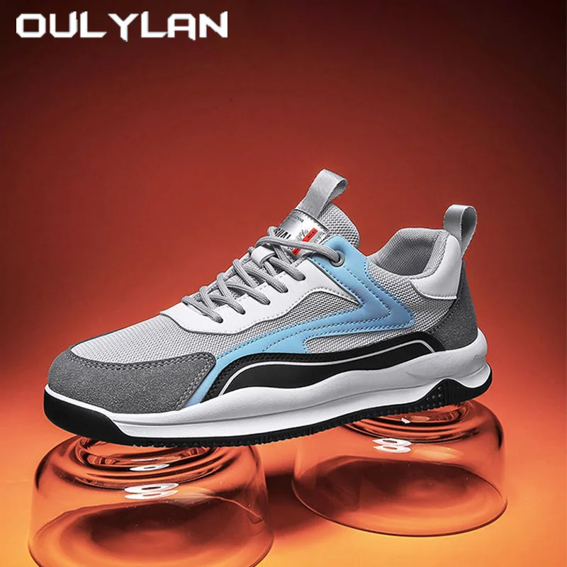 

Oulylan Outdoor Comfort Lightweight Sports Footwear Fashion Men Soft Sole Running Shoes Versatile Casual Mesh Breathable Sneaker