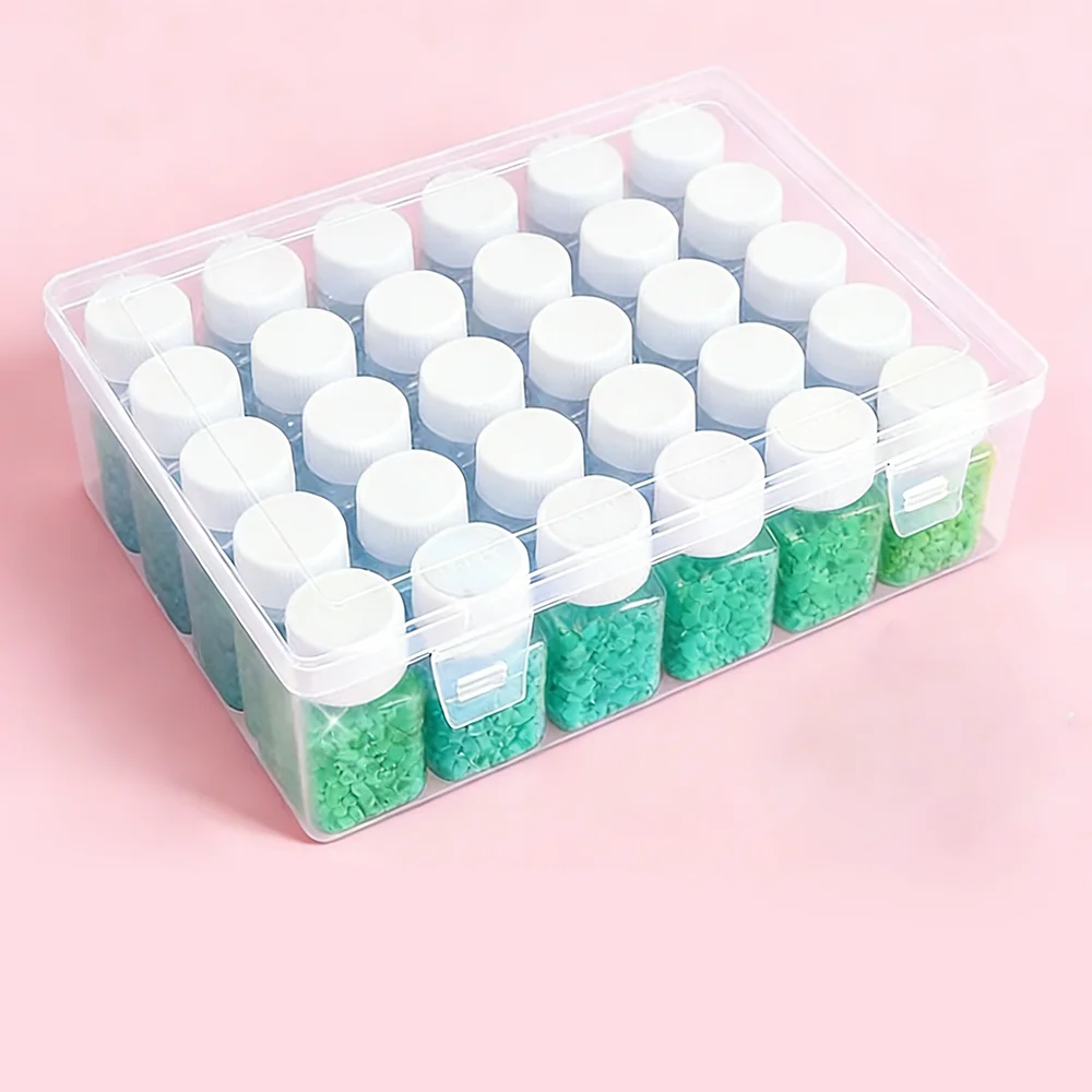 30個入り 30ML角型ボトル ダイヤモンドアートビーズオー - Art Craft Organizer のレビューと価格