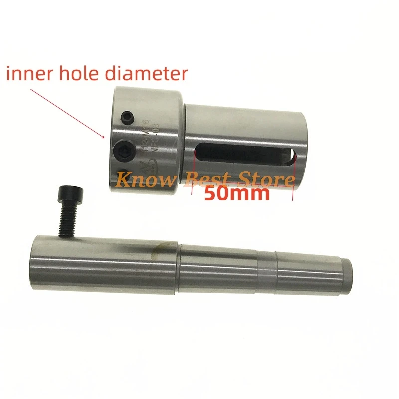 Telescopic Round Die Holder Floating Tail Stock  Morse taper Fixed Sleeve For Lathe Milling External Screw Thread