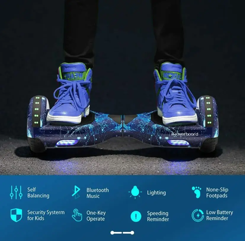 Hoverboards eléctricos para patinete eléctrico, batería de 36v, 2.4ah, motor de 500W, 6,5 pulgadas, equilibrio inteligente de dos ruedas, baratos, almacén de la UE y EE. UU.