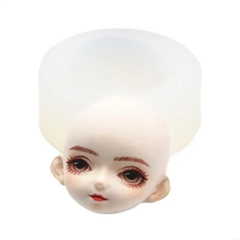 37JB Durable Silicone Mold 3D Face Shaped Mould Unique Epoxy Resin Moulds Jewelry Making Tool for DIY Enthusiasts