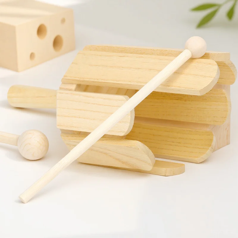 

1set 1Set Wooden Instrument Kids Wooden Percussion Bucket Musical Rhythm Educational Wood Music Plaything Children Birthday Gift