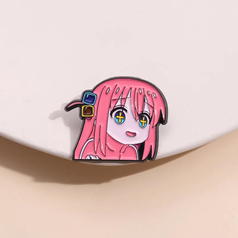 BOCCHI THE ROCK Anime Cosplay Brooches Cute Character Pins Clothing Backpack Lapel Badges Fashion Jewelry Accessories Gifts