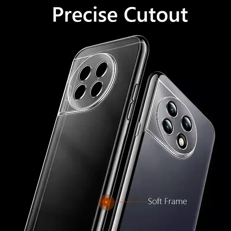 Voor OnePlus 12 Case Eenvoudige Slanke Zachte TPU Helder Transparante Telefoon Case Op Voor OnePlus 12 Een Plus 12 5G Cover