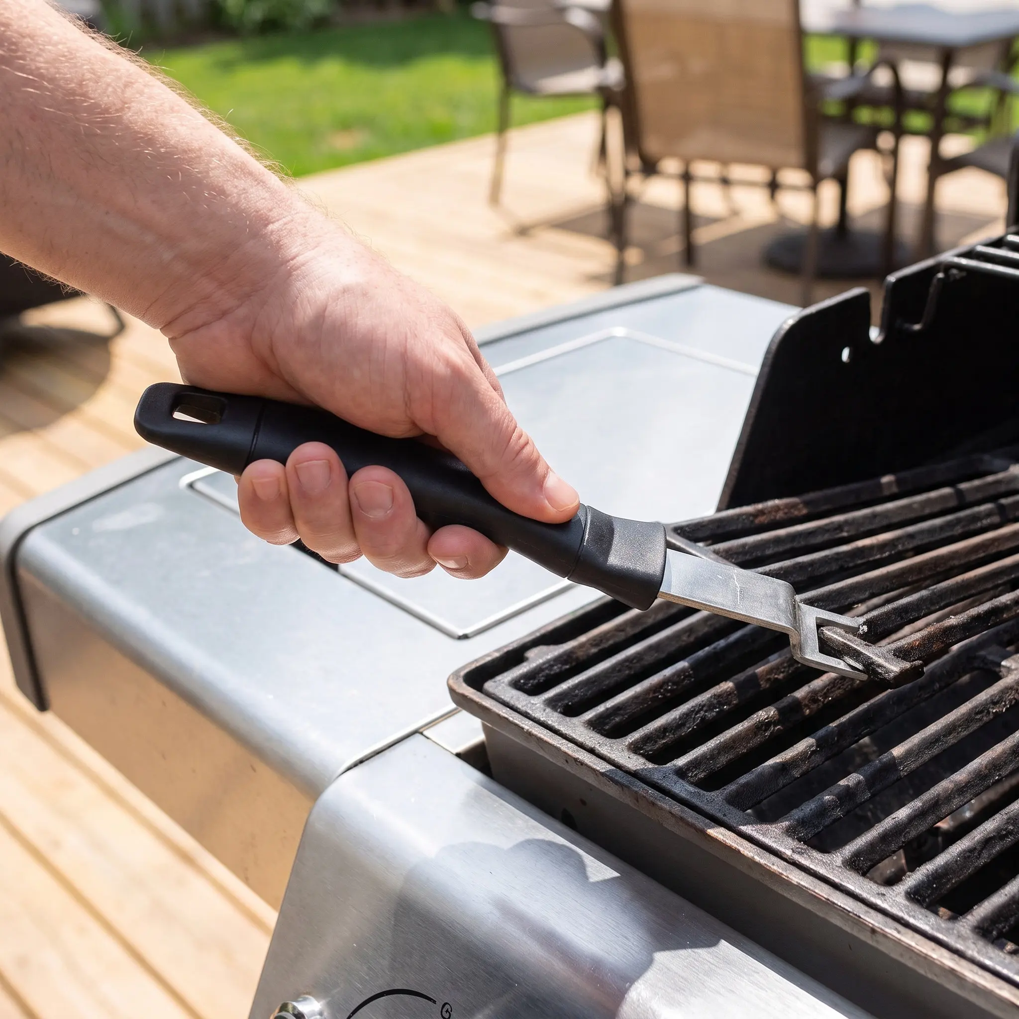 3Pcs Bbq Grill Tool Set Stainless Steel Grill Plate Lifter Heat Resistant Gripper for Home Restaurant Outdoor Picnic