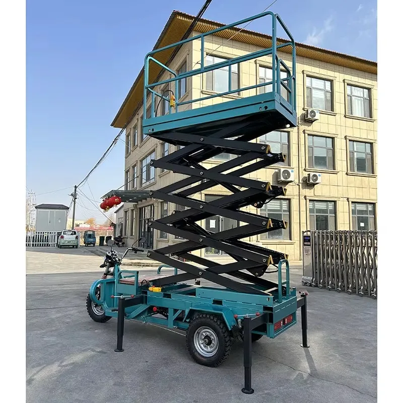 Customized Scissor lift platform Tricycle Mechanical Lifting Machine Electric Lift Work Platform Hydraulic Scissor Lift