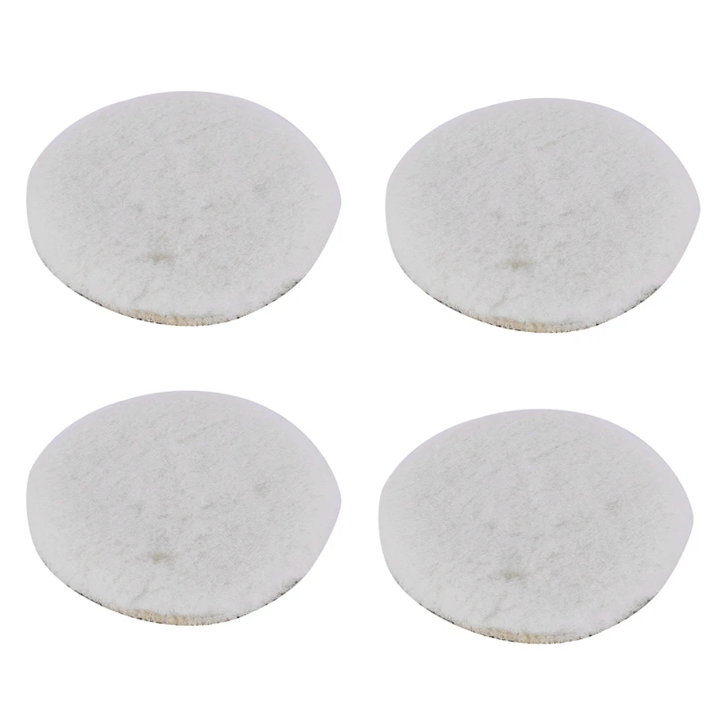 4X Car Van Valeting Polisher Buffer Lamb Wool Polishing Pad 6 Inch