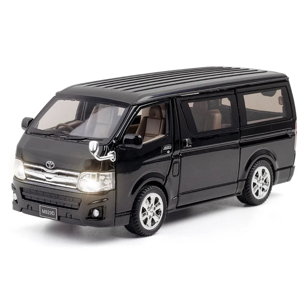 1:32 Hiace Alphard Auto Giocattoli Pressofuso In Lega Modello Porte Aperto Suono Luce Tirare Indietro Pneumatico di Gomma In Miniatura Veicolo Ragazzo Divertimento Giocattolo Regalo