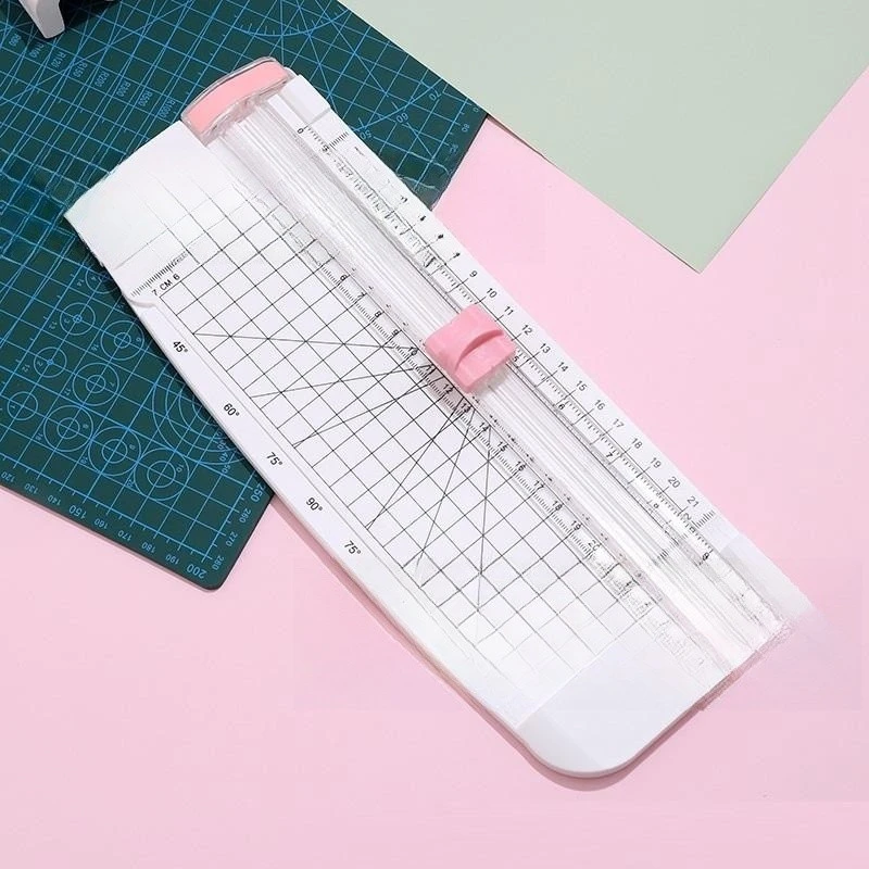 Paper Cutter, Portable Paper Trimmer, 12 In Paper Slicer Scrapbooking Tool With Side Ruler For Craft Paper, A4 A5 Paper