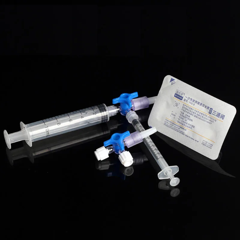 Beiyuexin disposable medical three-way tube extension tube beauty mixing infusion syringe conversion joint plug valve