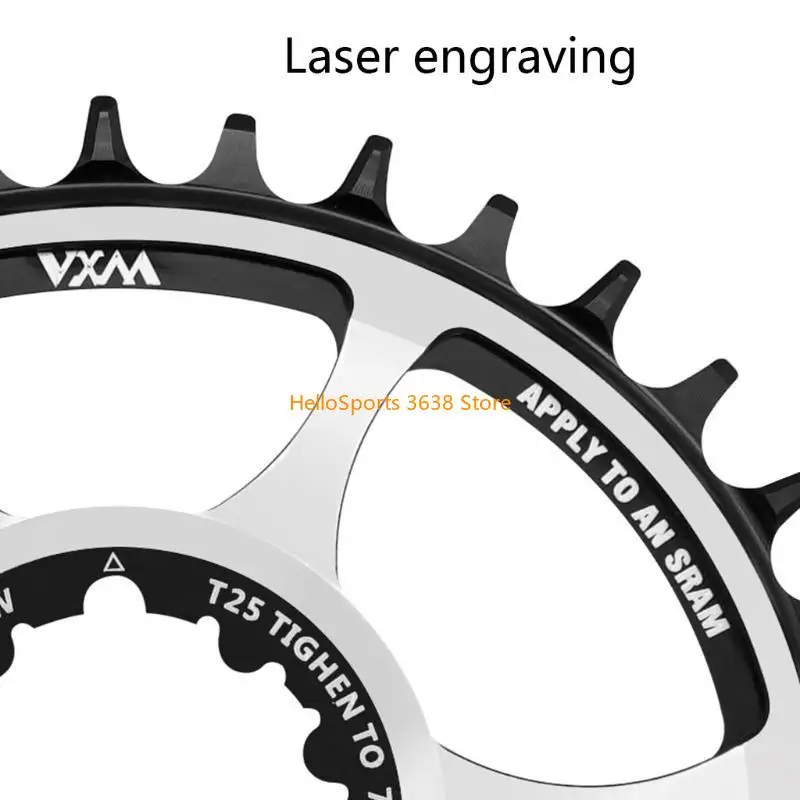 A52F VXM Bike Chainring MTB الدراجة الإزاحة 3MM Substrock GXP OVAL 32T 34T 36T
