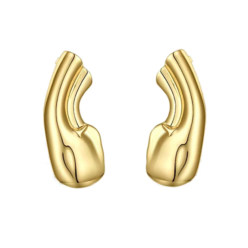 2023 New Gothic Punk Vintage Half Ear Contour Metal Ear Clip Earrings For Women Girls Ear Bones Clip Earring Biżuteria Prezent — zdjęcie 7