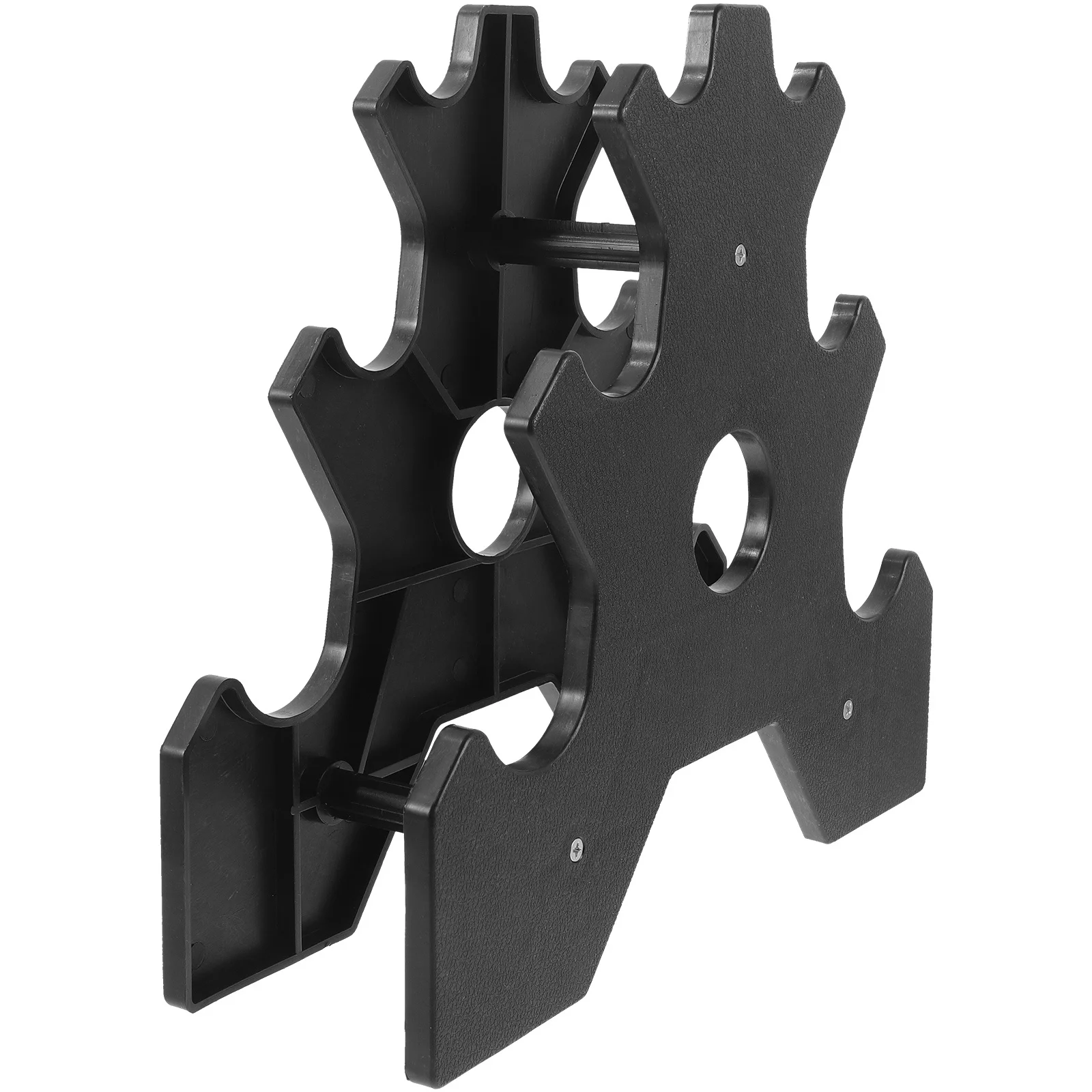 

3-Tiers Dumbbell Rack Plastic Heavy Duty Storage Stand For Home Gym Floor Bracket Dumbbell Holder Weight Racks Strength Training