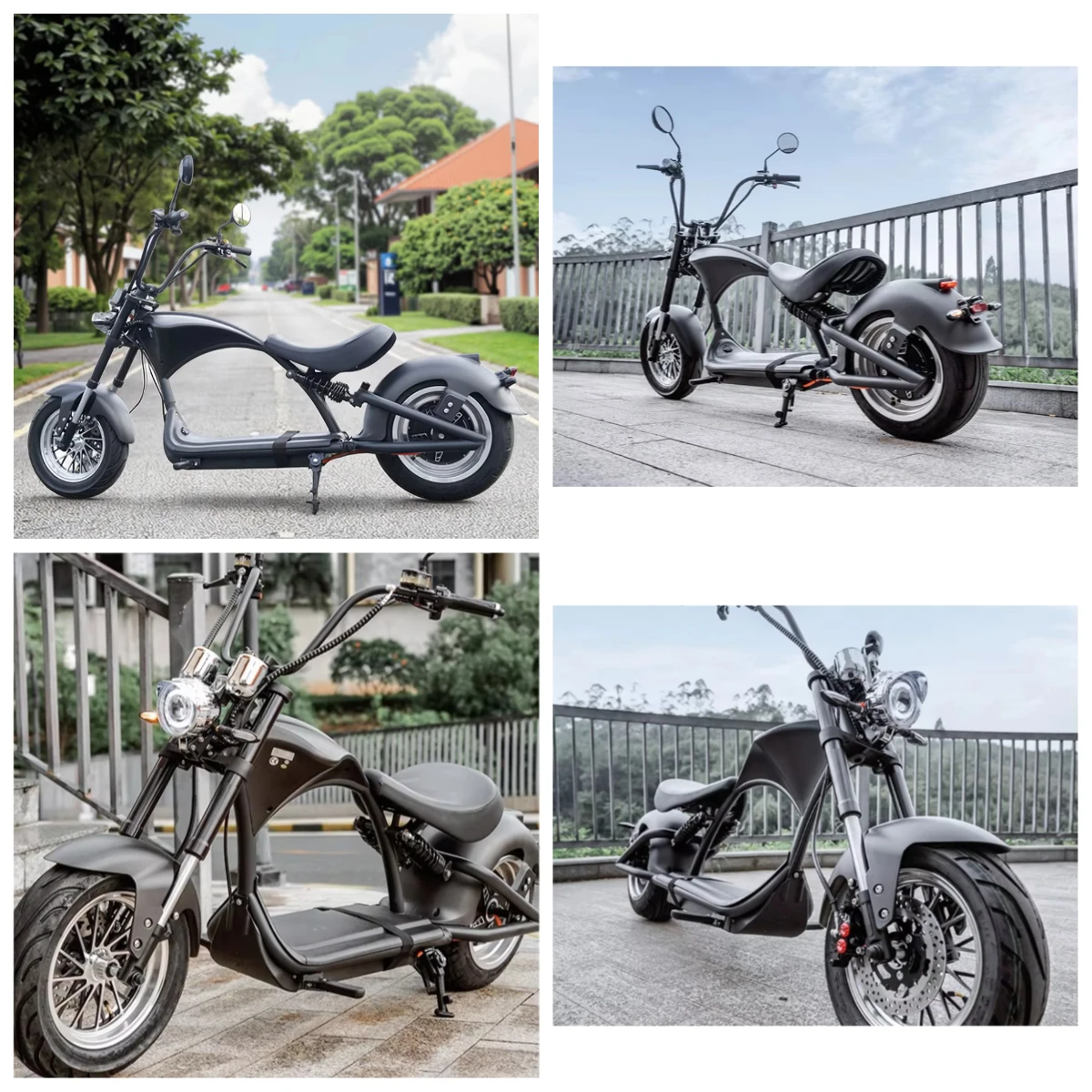 

Электроскутер/мотоцикл Citycoco 2000W с двумя колесами для взрослых