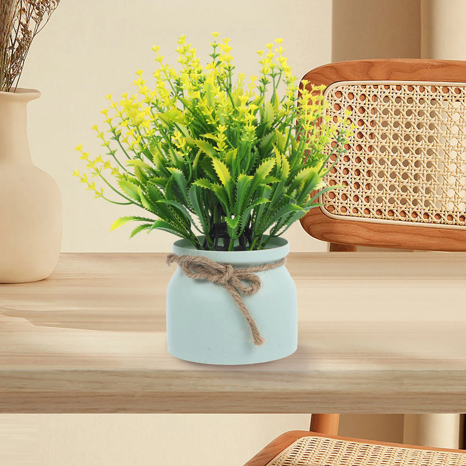 

Simulated Potted Plant Fake Home Decor Artificial Flowers Faux Indoor Desktop Bonsai Ornament Spring Floral Arrangements Summer