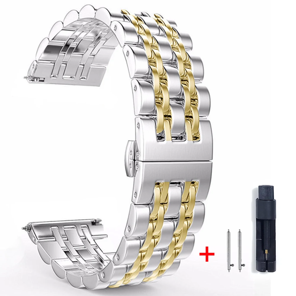 22mm Metal Strap For Xiaomi Watch S1 Pro /Mi Watch S1 active/Color 2 / Mi Watch Global Version Wristband Mesh New Band Bracelet