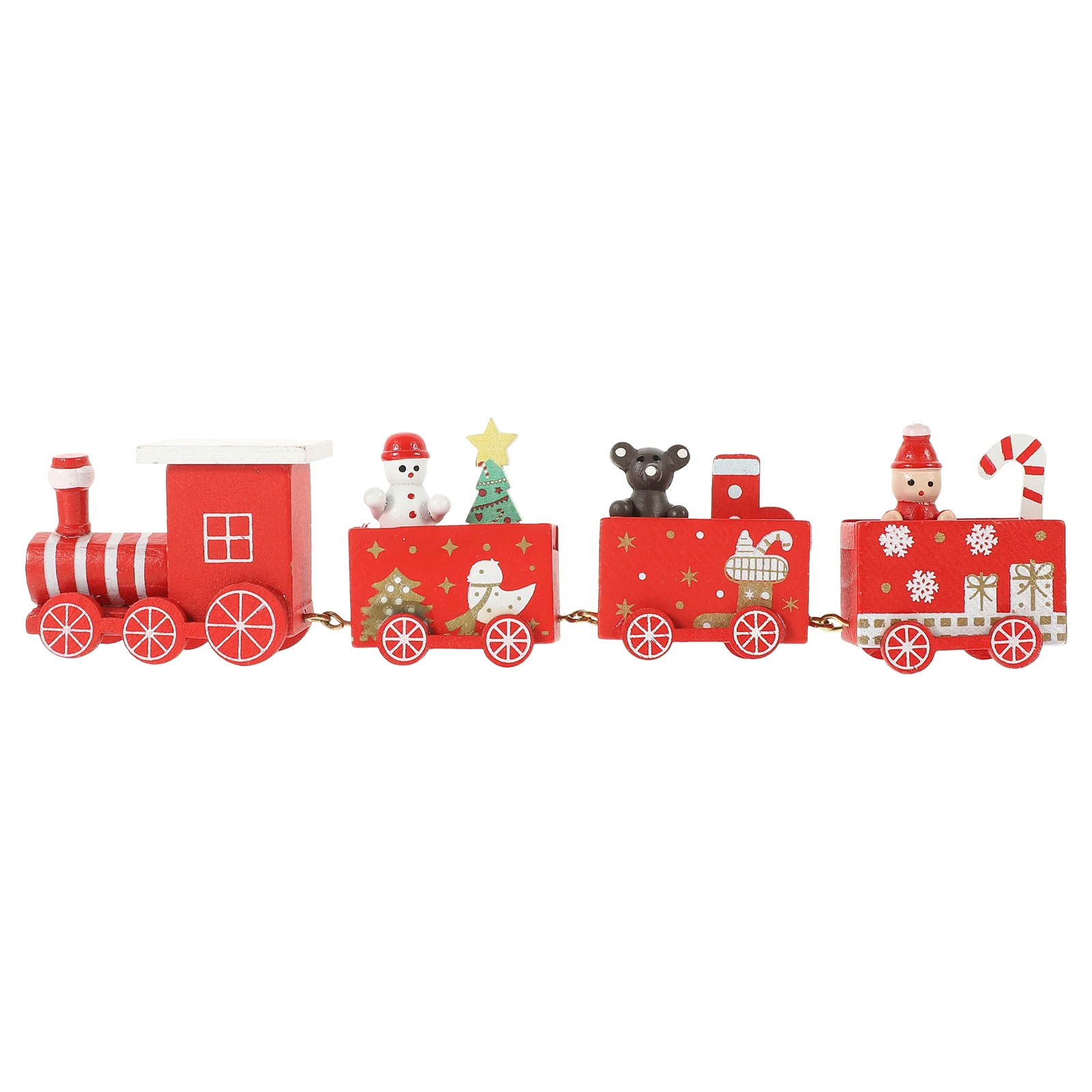 Christmas Train Scenes Decoration Craft Toy Party Decorative Props Child