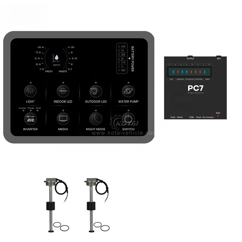 Travel Trailer Electric Operational Integration System Water Level Sensor Smart Panel Light Caravan Appliances Controller