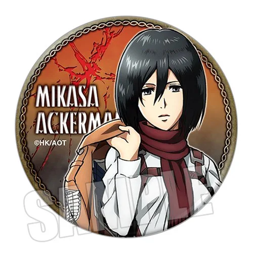 Eren Jaeger Mikasa Ackerman Arlert أزياء تنكرية ، ملحقات أنيمي ، شارة ، الدعائم ديي ، زخرفة جديدة ، هدايا عيد الميلاد