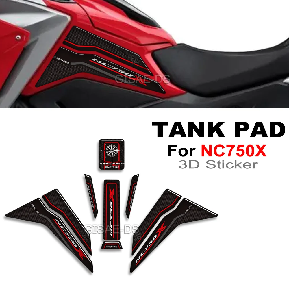 

2021 2022 ﻿Motorcycle For Honda NC 750 X NC750X nc750x Fuel Oil Tank Pad Protection Stickers Decals Emblem Set