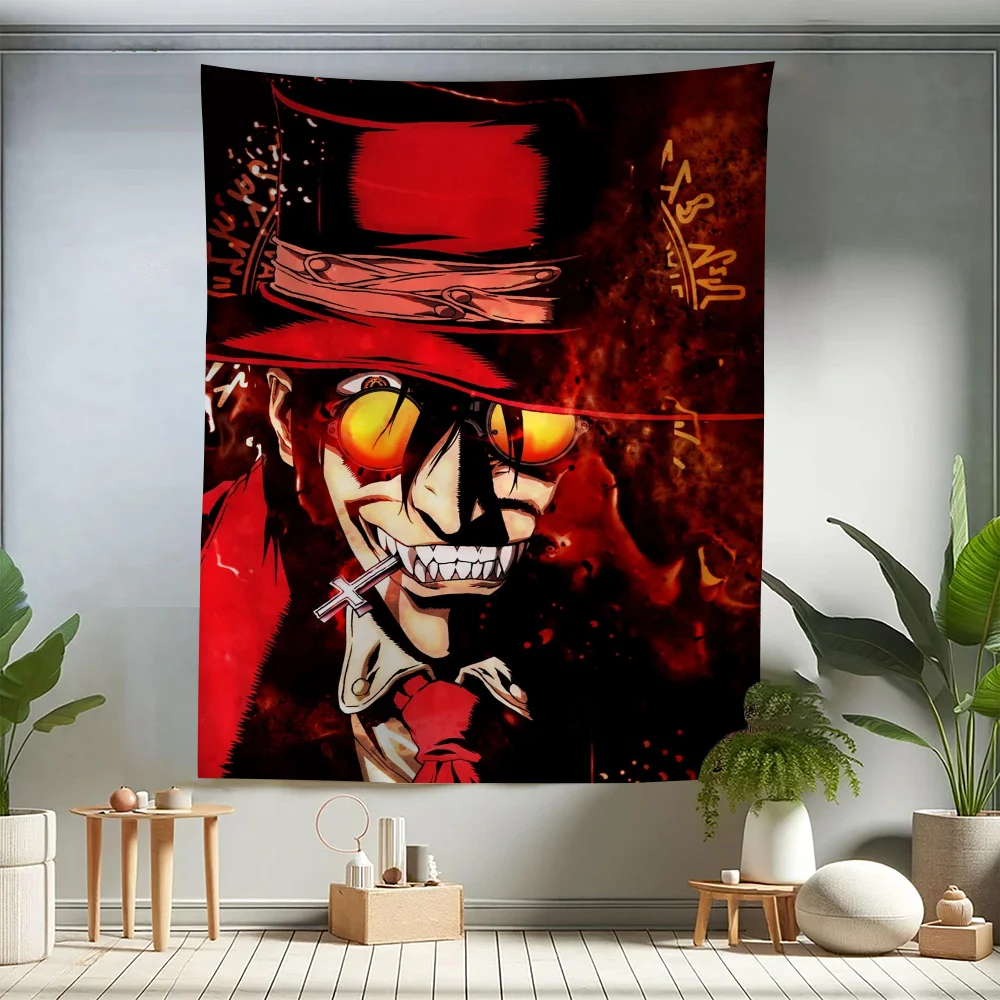 Horor Anime Hellsing Hanging Bohemian Tapestry Home Decoration Hippie Bohemian Decoration Divination Wall Hanging Home Decor