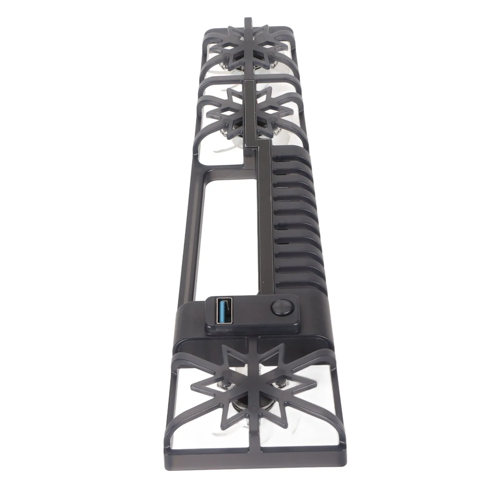 مروحة تبريد وحدة تحكم محمولة عالية السرعة RGB Light وحدة تحكم ألعاب مع منفذ USB 3.0 للإصدارات الرقمية للقرص PS5 النحيف باللون الأسود #4