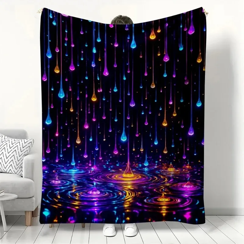 Vibrant Neon Raindr… - image