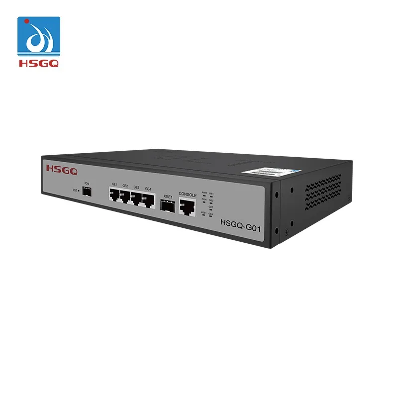 2026 HSGQ-G01 NEW Arrival FTTH FTTB 4 GE 1000M 1 port mini gpon olt 10G GPON OLT fttx solutions