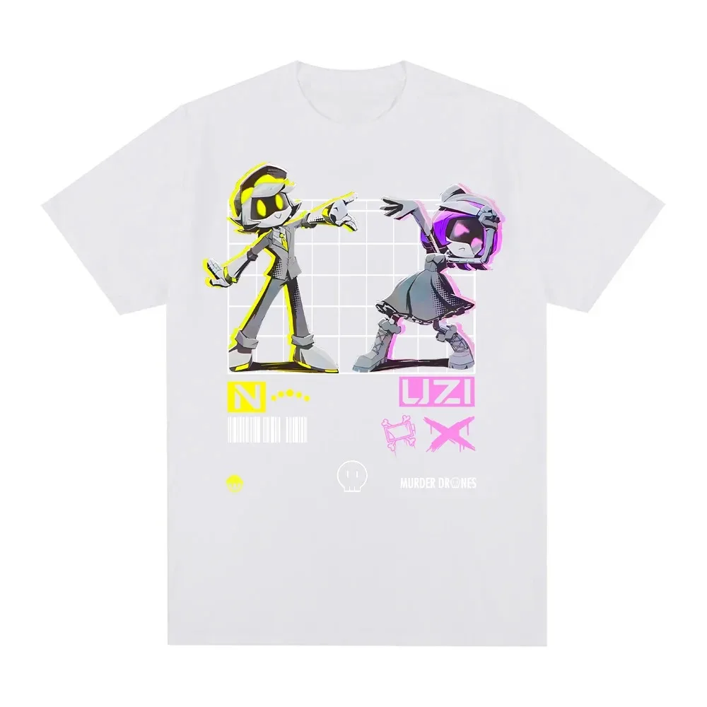 Trendiges Murder Drones Grafik-T-Shirt Y2K Ästhetik Streetwear Unisex Oversize Sommer Baumwolle Bedrucktes Retro Anime Tee Kleidung Oberteile – Detail 4