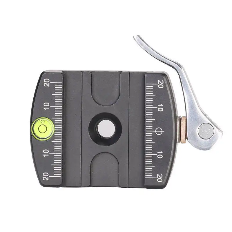 Base de montagem rápida para gimbal fotográfico com encaixe quadrado padrão Yajia e trava de chave LR-50
