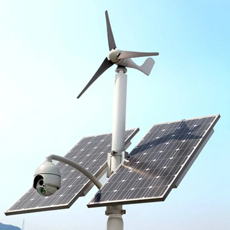 Wind-solar hybrid power generation Solar energy monitoring and communication Base station Air defense monitoring camera