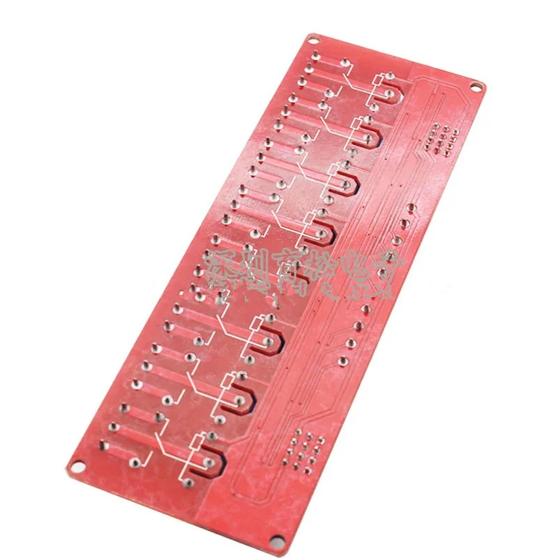 โมดูลรีเลย์ 5V 8 ช่อง รองรับทริกเกอร์ระดับสูงและต่ําแปดช่องบอร์ดพัฒนาการขยายตัว