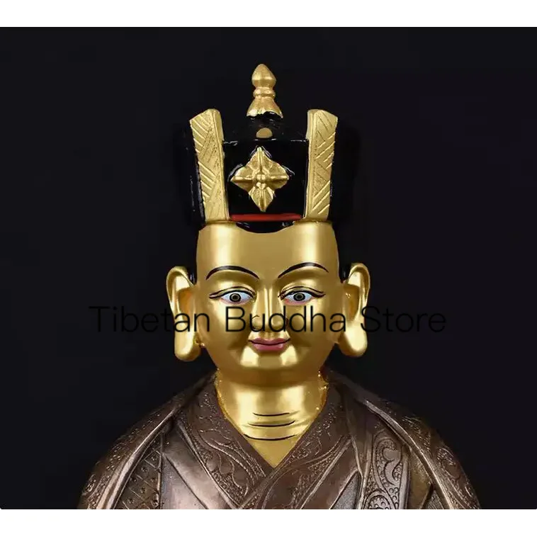 25cm Dharma King Karmapa, the first domestically produced Buddha statue  ancient color, esoteric ancestor guru