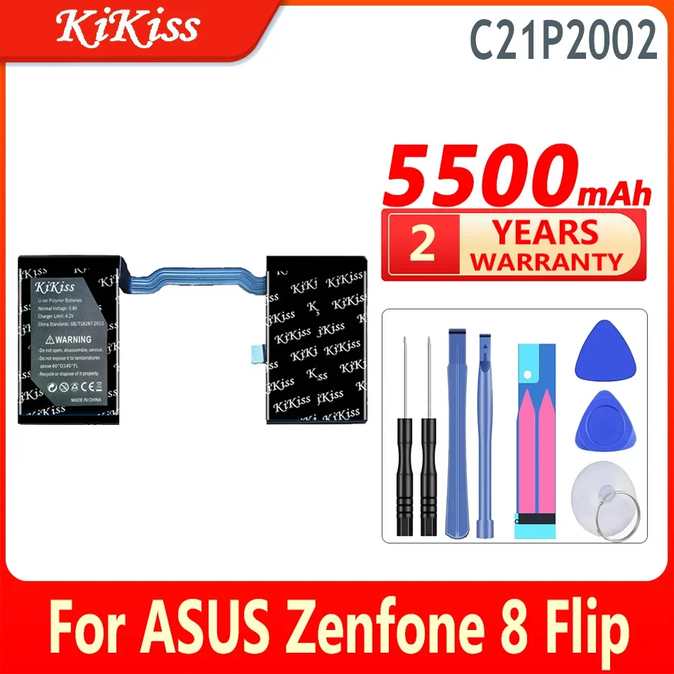 

3500mAh/5500mAh KiKiss Powerful Battery For ASUS ROG Phone 5 5S Pro Phone5 ZS673KS I005DA I005DB/Zenfone 8 Flip Zenfone8 Flip