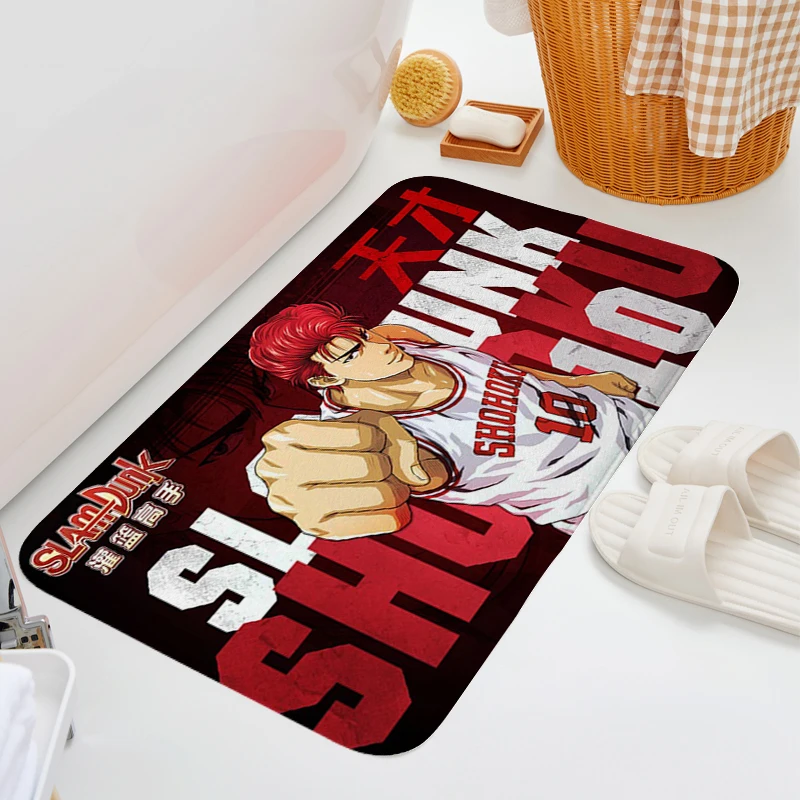 Custom Funny Doormat S-Slam Dunks Washable Non-slip Kitchen Mats Bath Rug Aesthetic Carpet Living Room Floor Carpets Rugs Baths